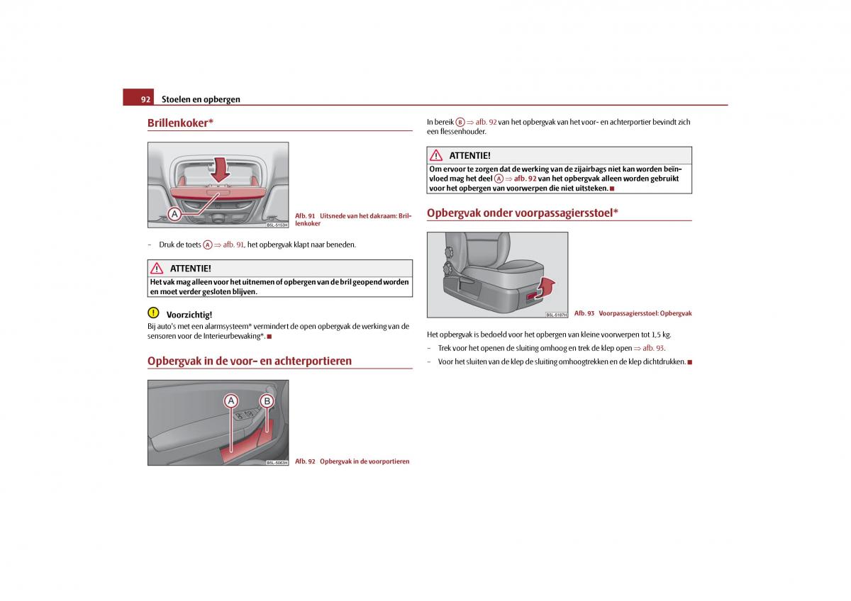 Skoda Yeti handleiding / page 93