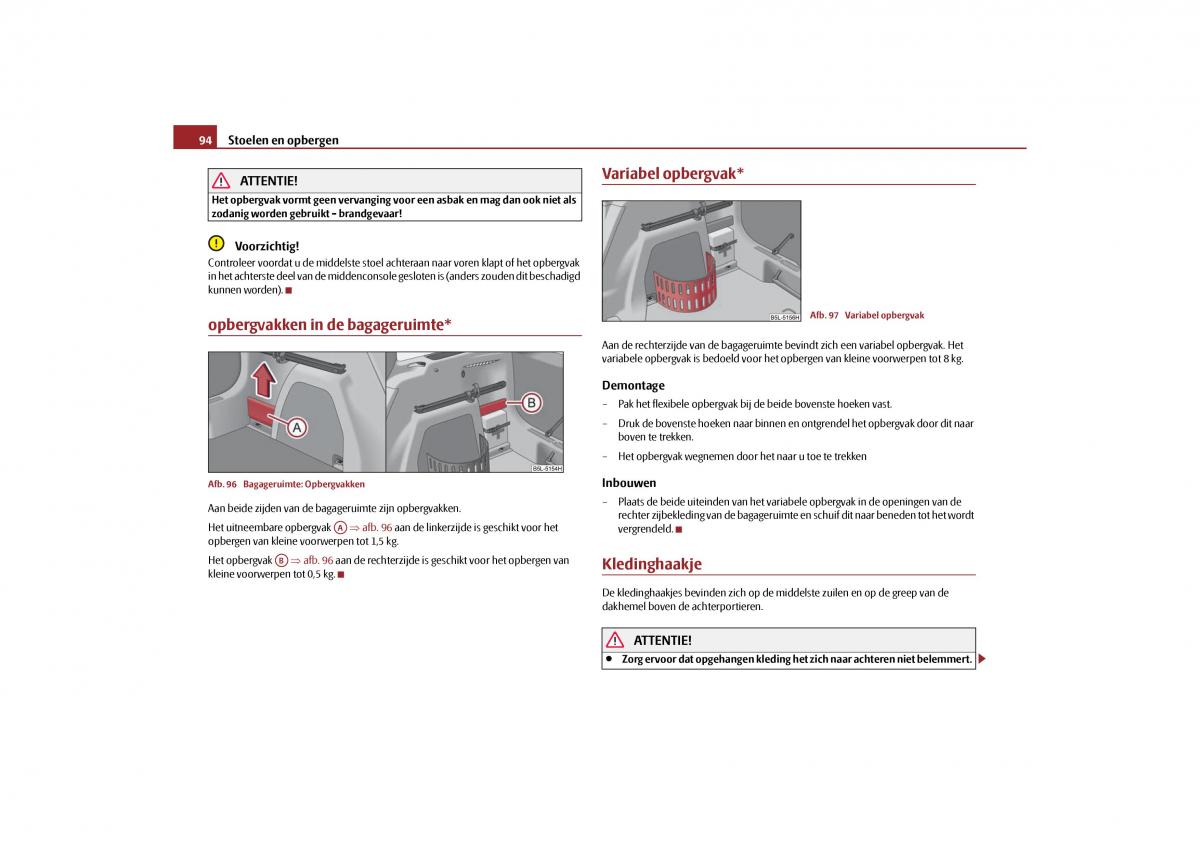 Skoda Yeti handleiding / page 95