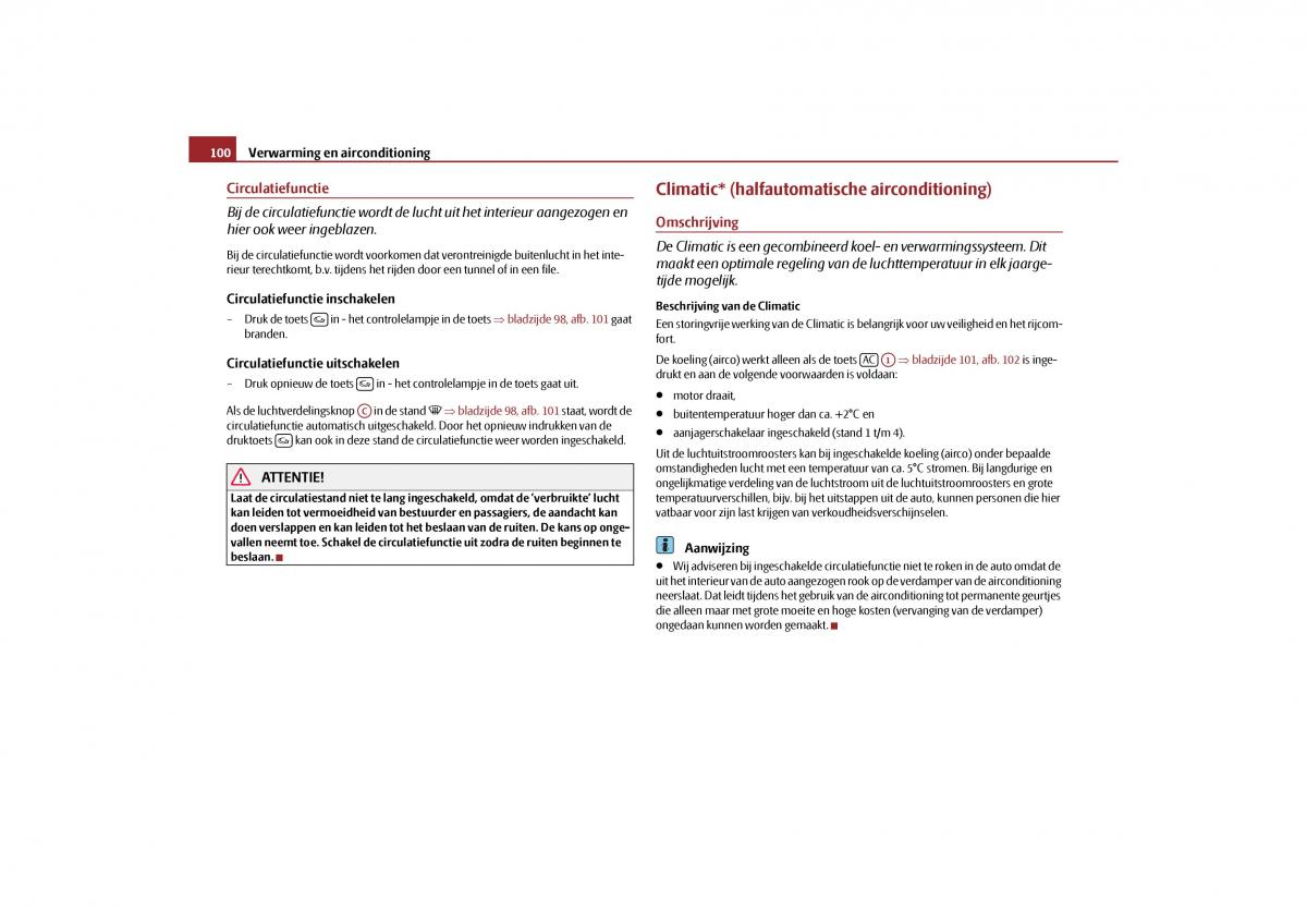 Skoda Yeti handleiding / page 101