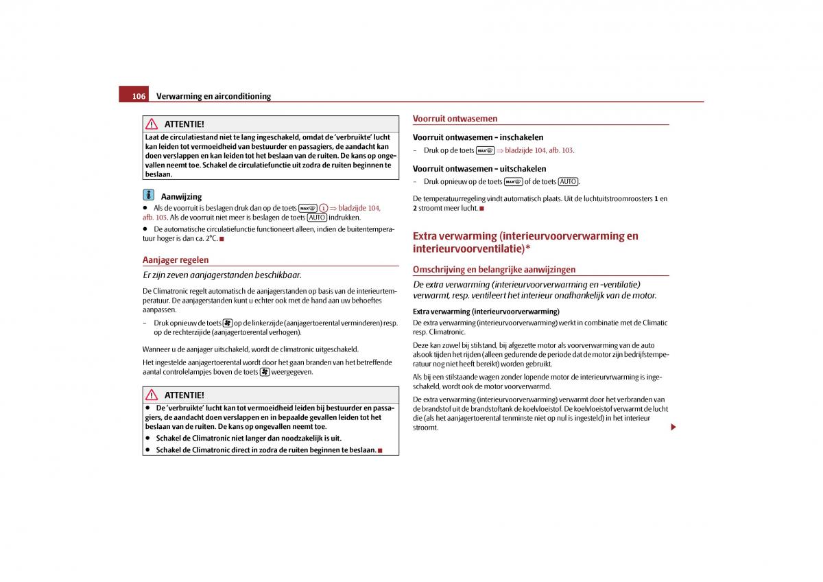 Skoda Yeti handleiding / page 107