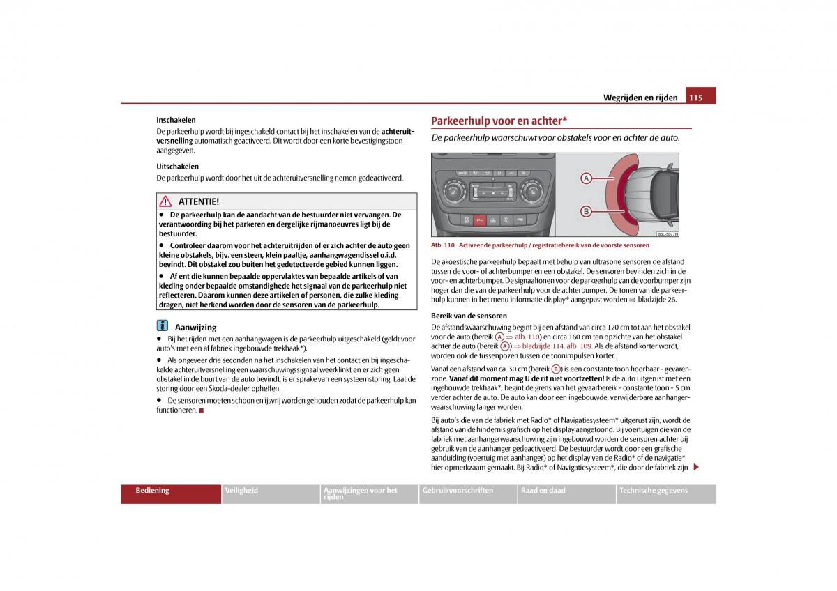 Skoda Yeti handleiding / page 116