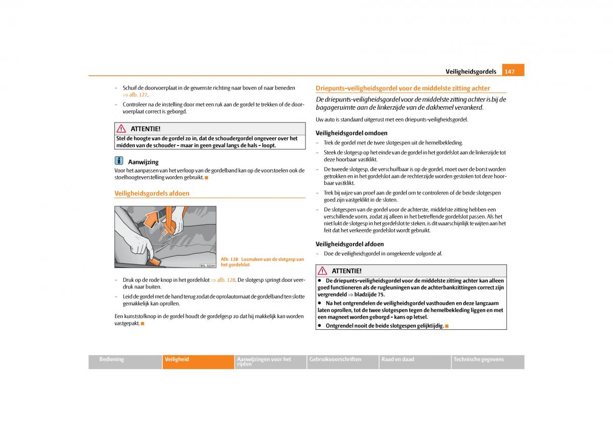 Skoda Yeti handleiding / page 148