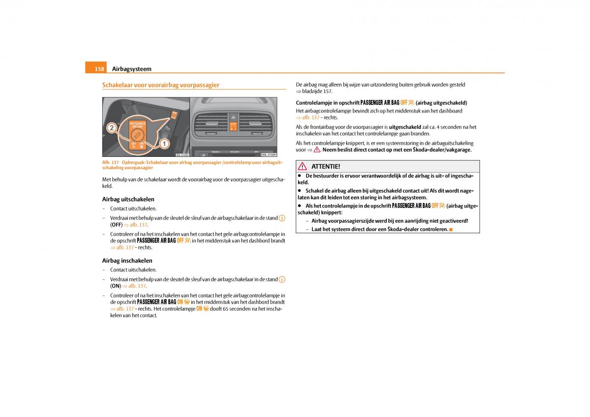 Skoda Yeti handleiding / page 159