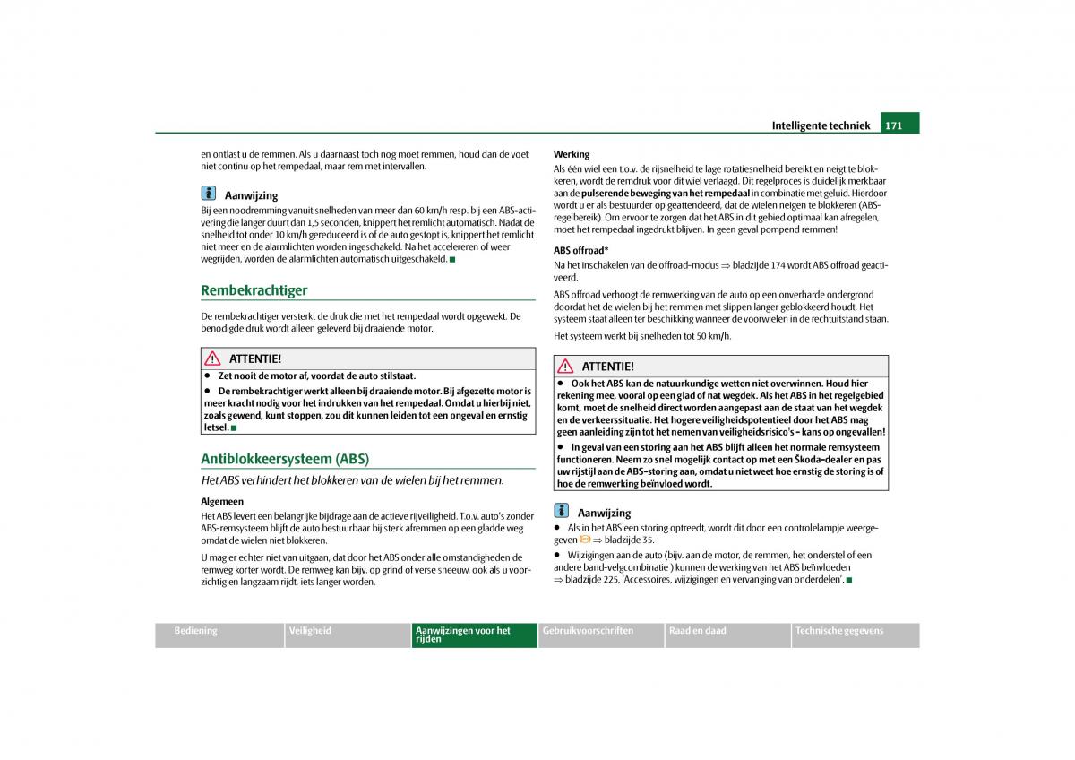 Skoda Yeti handleiding / page 172