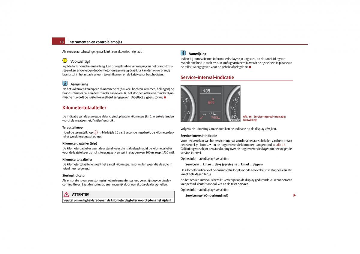 Skoda Yeti handleiding / page 19