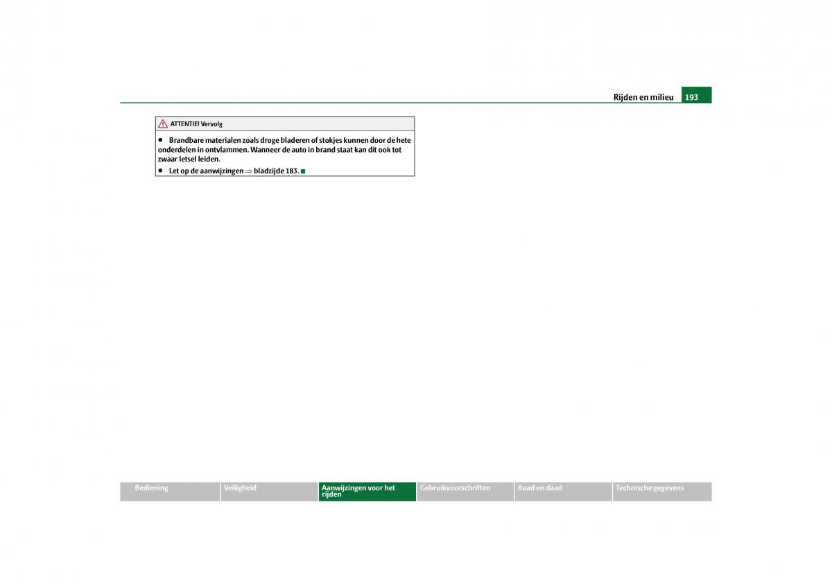 Skoda Yeti handleiding / page 194