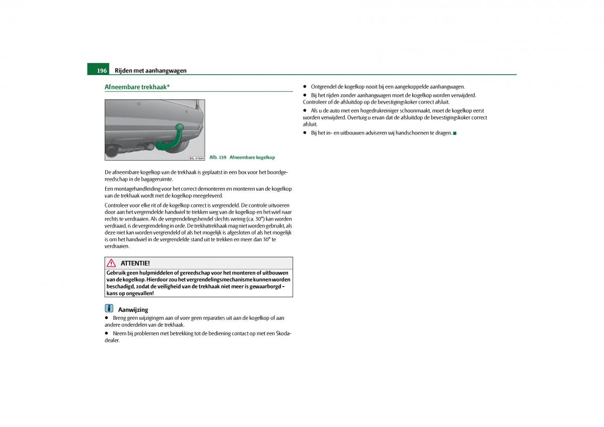 Skoda Yeti handleiding / page 197