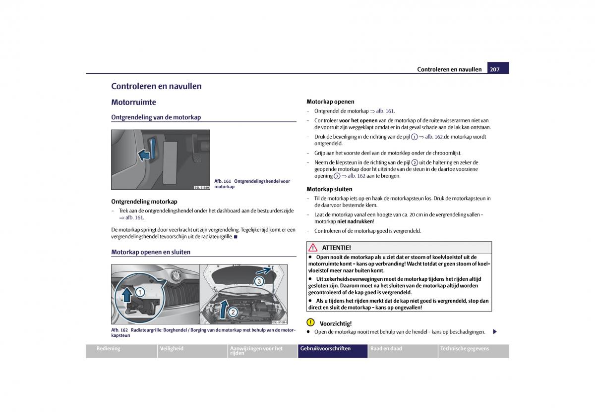 Skoda Yeti handleiding / page 208