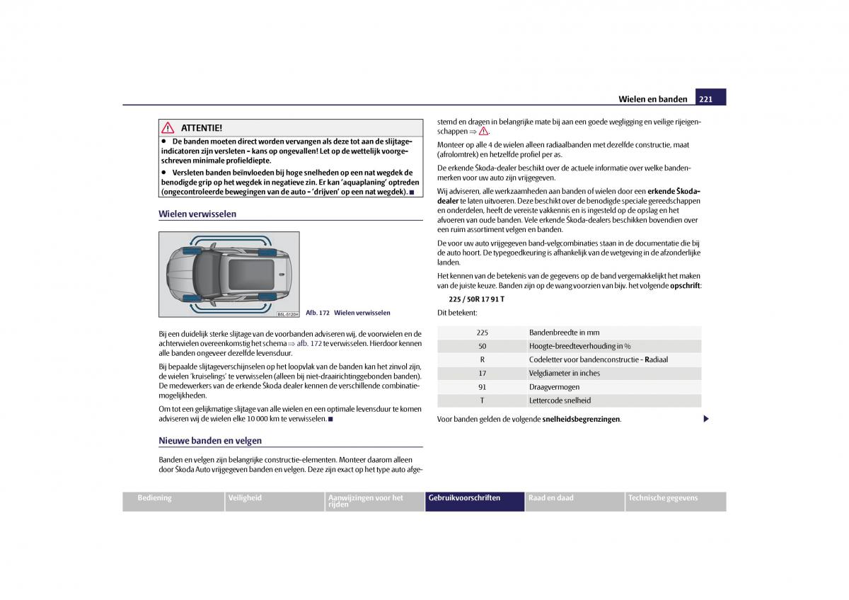 Skoda Yeti handleiding / page 222