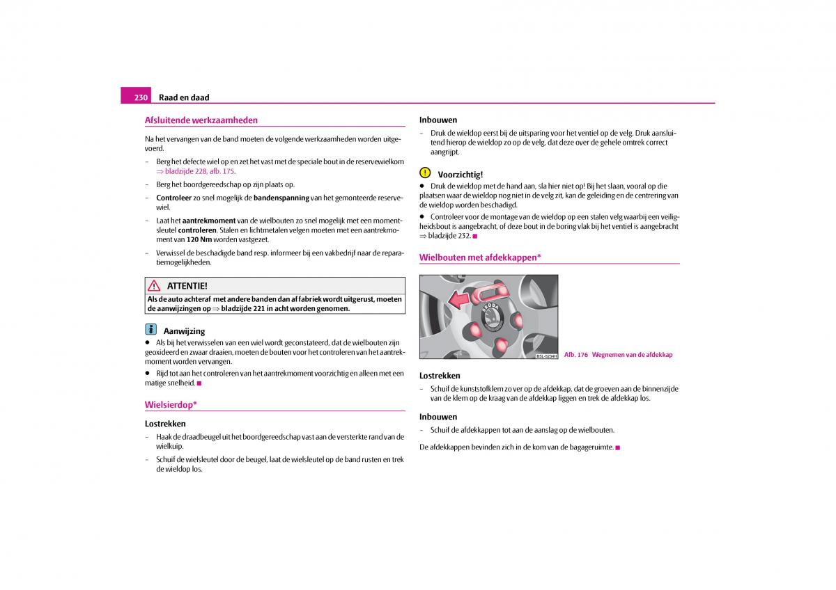 Skoda Yeti handleiding / page 231