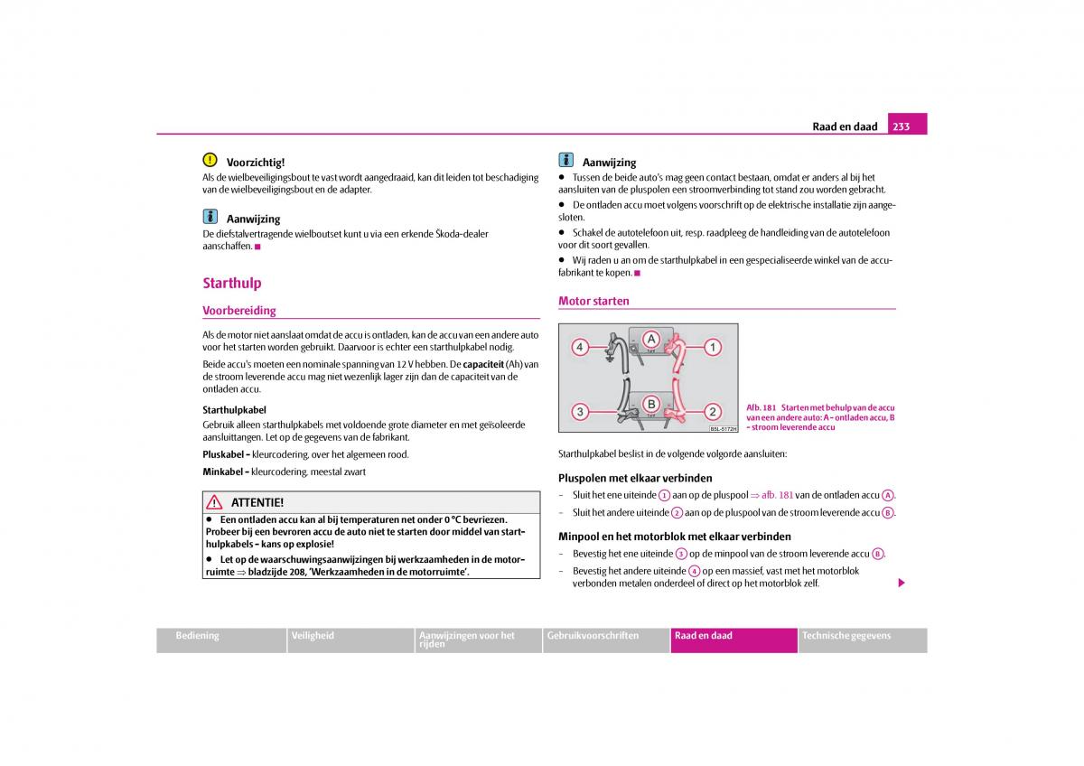 Skoda Yeti handleiding / page 234