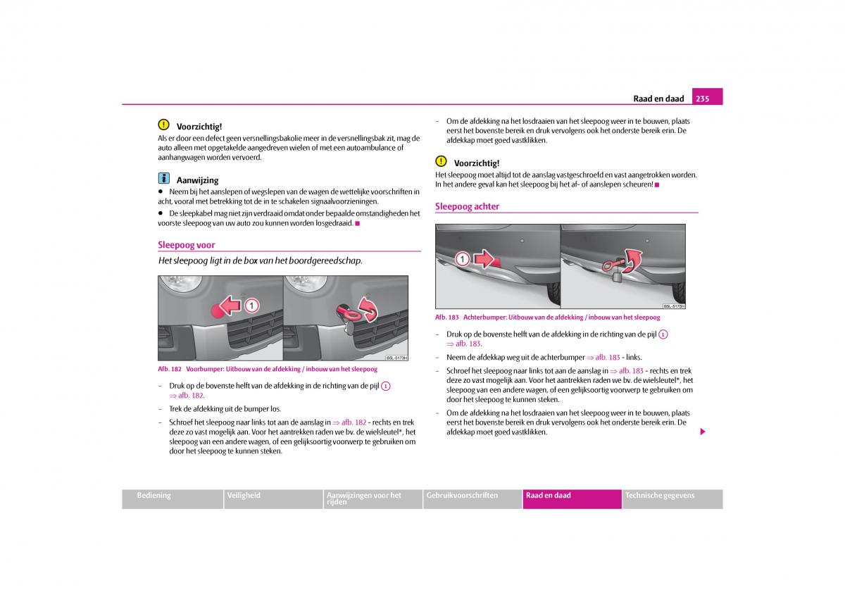 Skoda Yeti handleiding / page 236