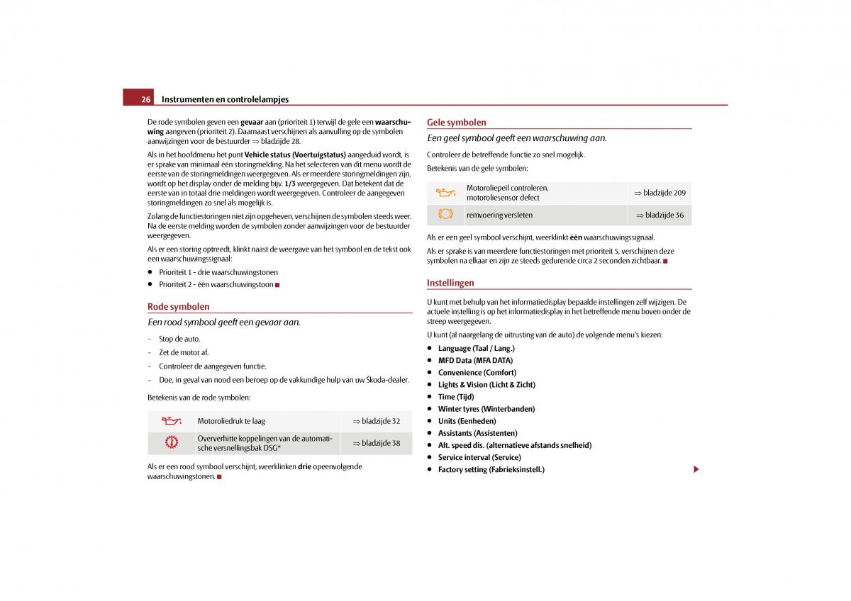 Skoda Yeti handleiding / page 27