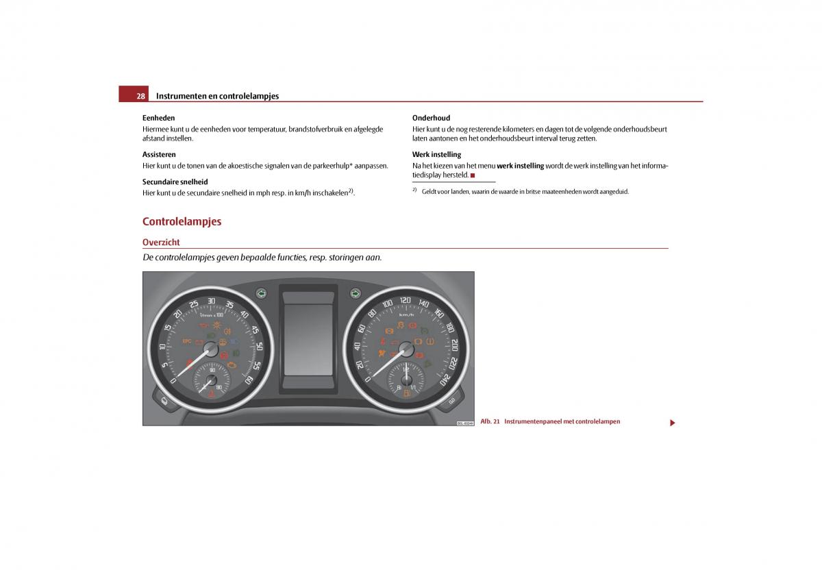 Skoda Yeti handleiding / page 29