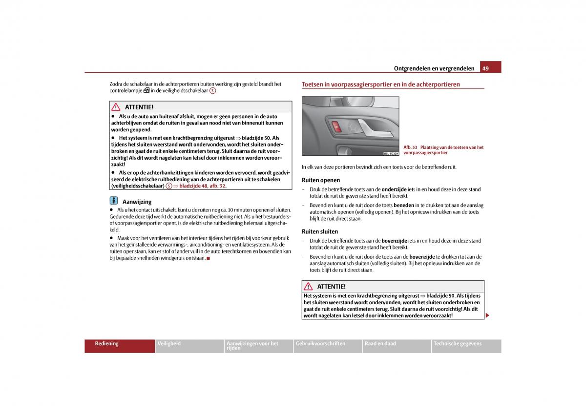 Skoda Yeti handleiding / page 50