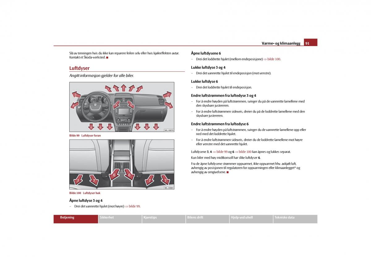 Skoda Yeti bruksanvisningen / page 92