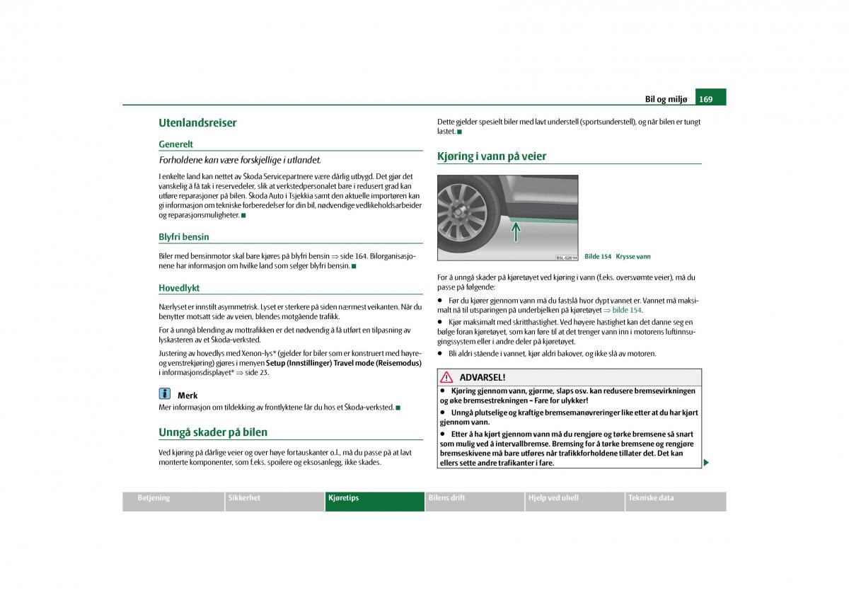 Skoda Yeti bruksanvisningen / page 170