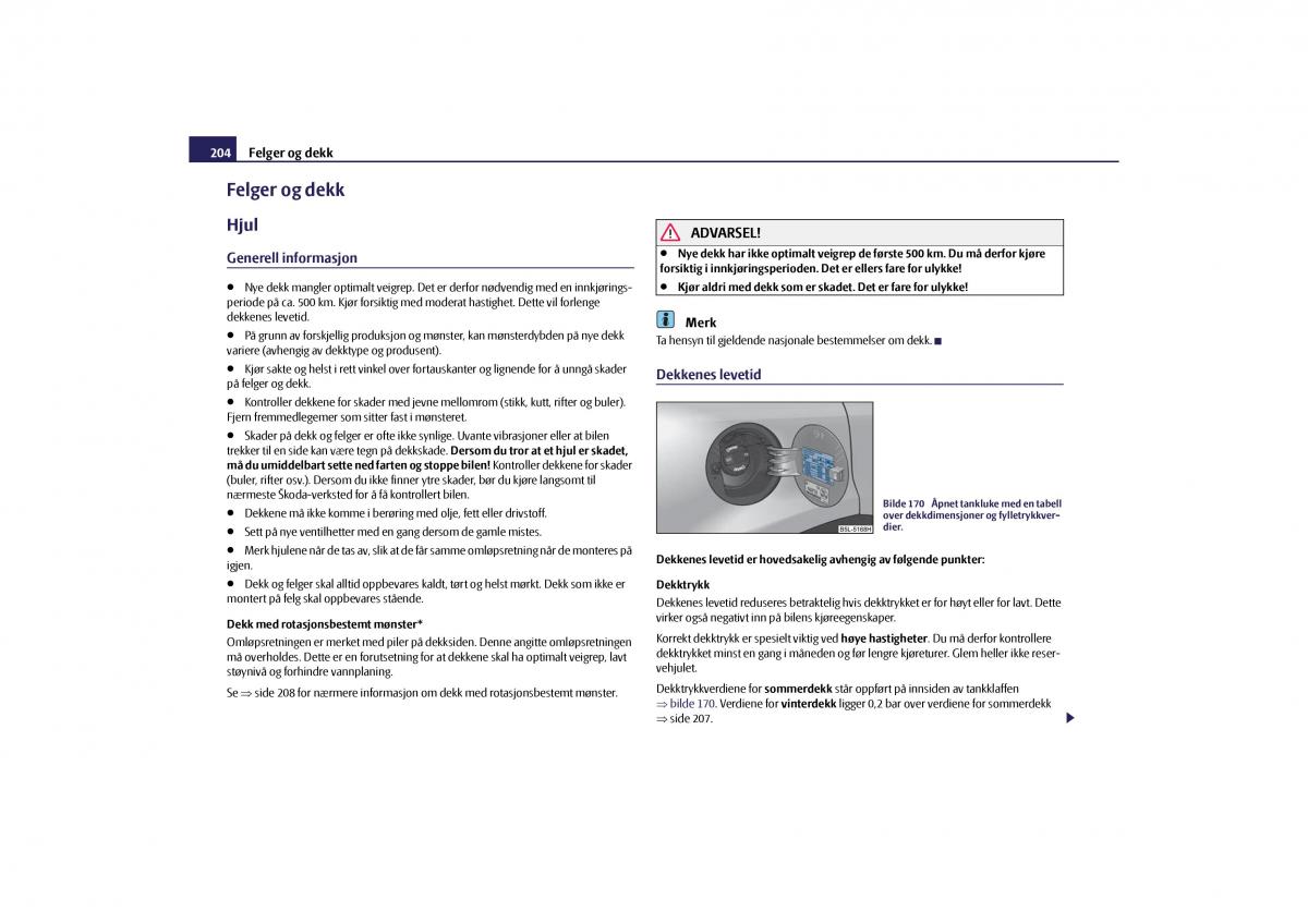 Skoda Yeti bruksanvisningen / page 205