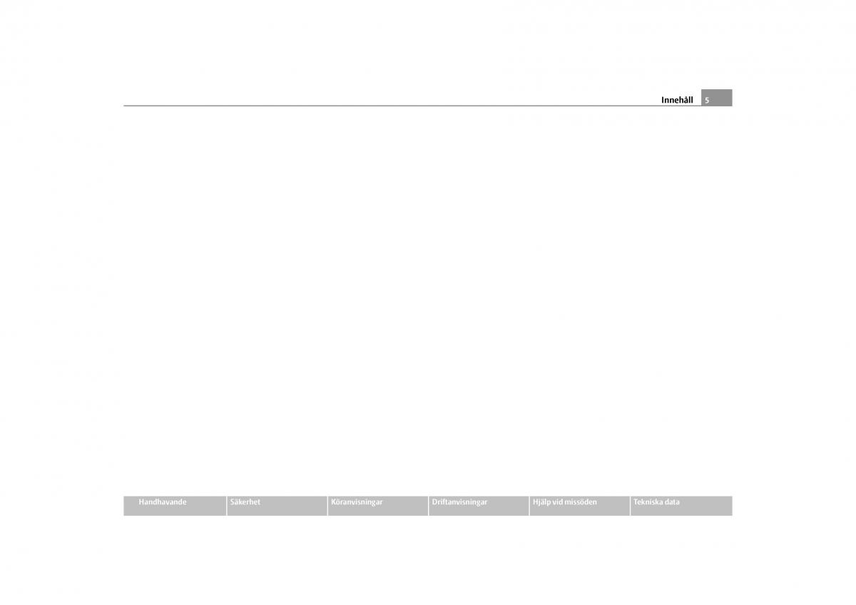 Skoda Yeti instruktionsbok / page 6