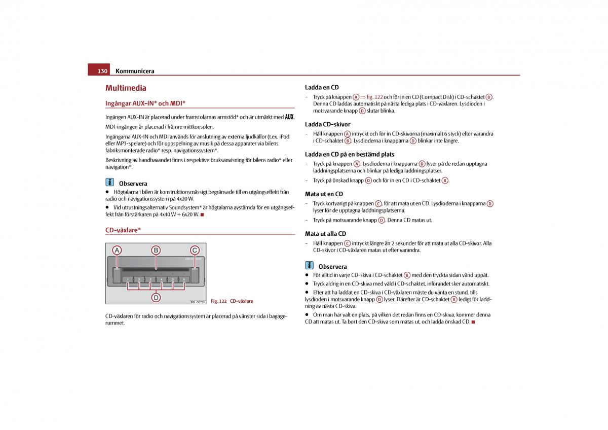 Skoda Yeti instruktionsbok / page 131