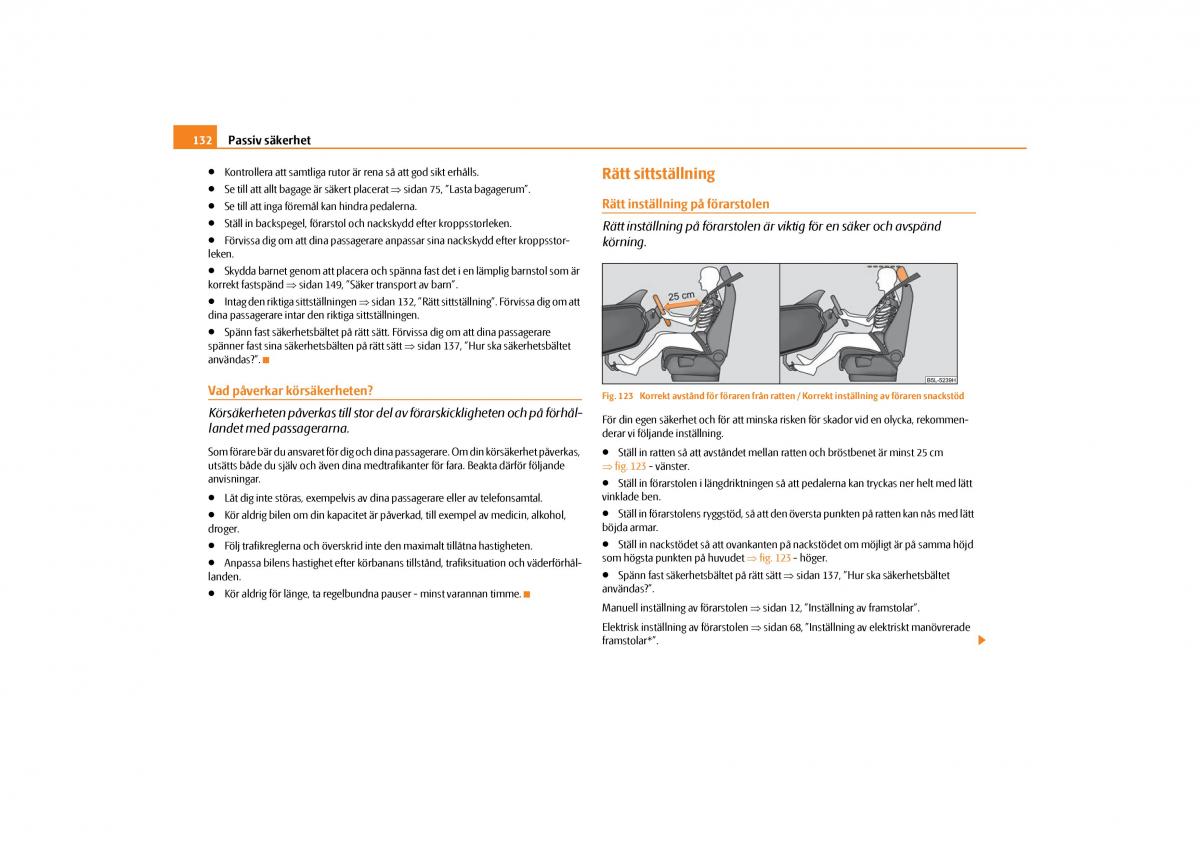 Skoda Yeti instruktionsbok / page 133