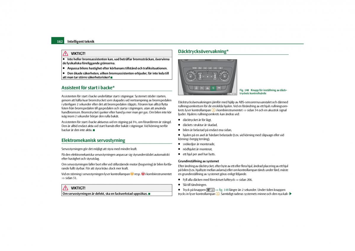 Skoda Yeti instruktionsbok / page 163