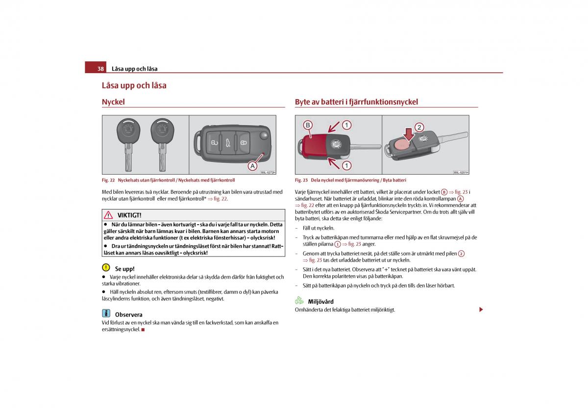 Skoda Yeti instruktionsbok / page 39