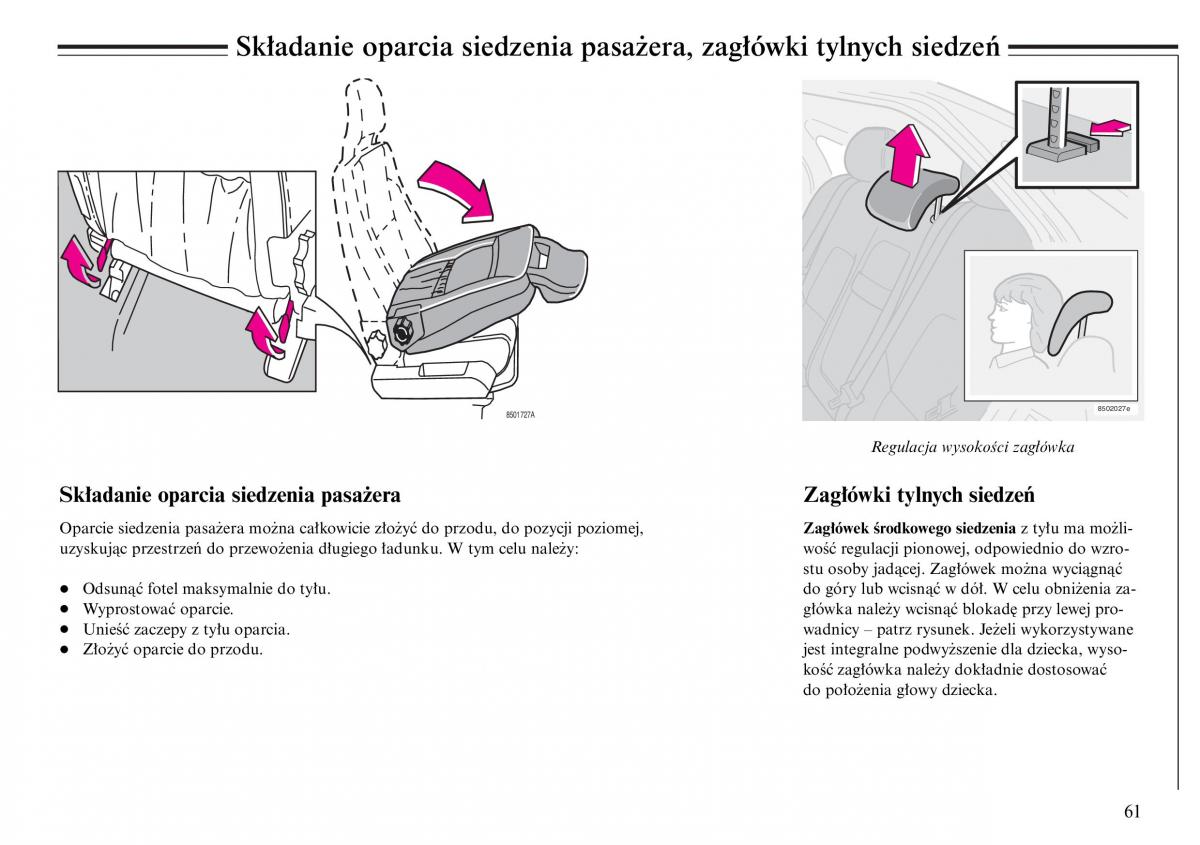 Volvo S80 I 1 instrukcja obslugi / page 63