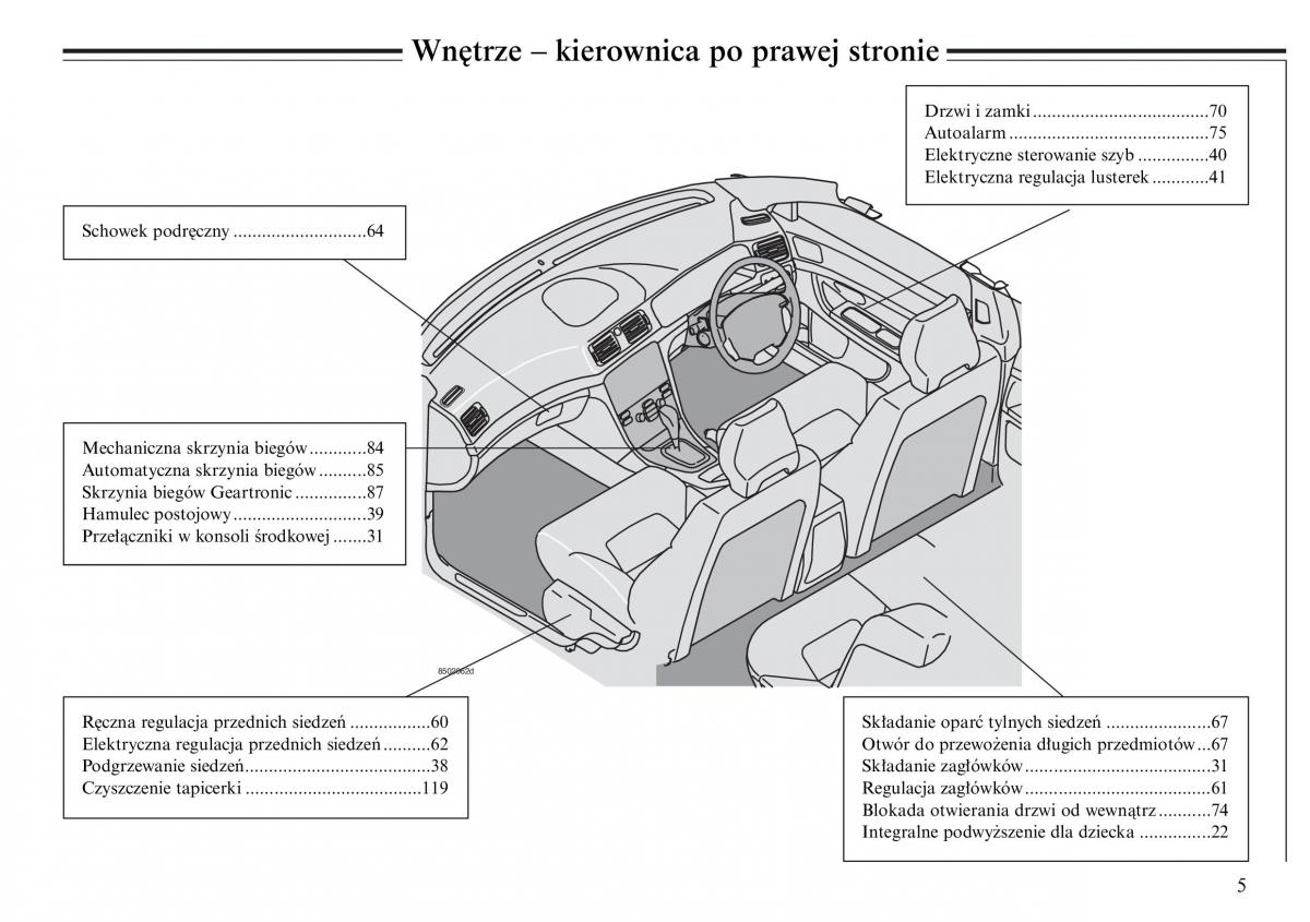 Volvo S80 I 1 instrukcja obslugi / page 7