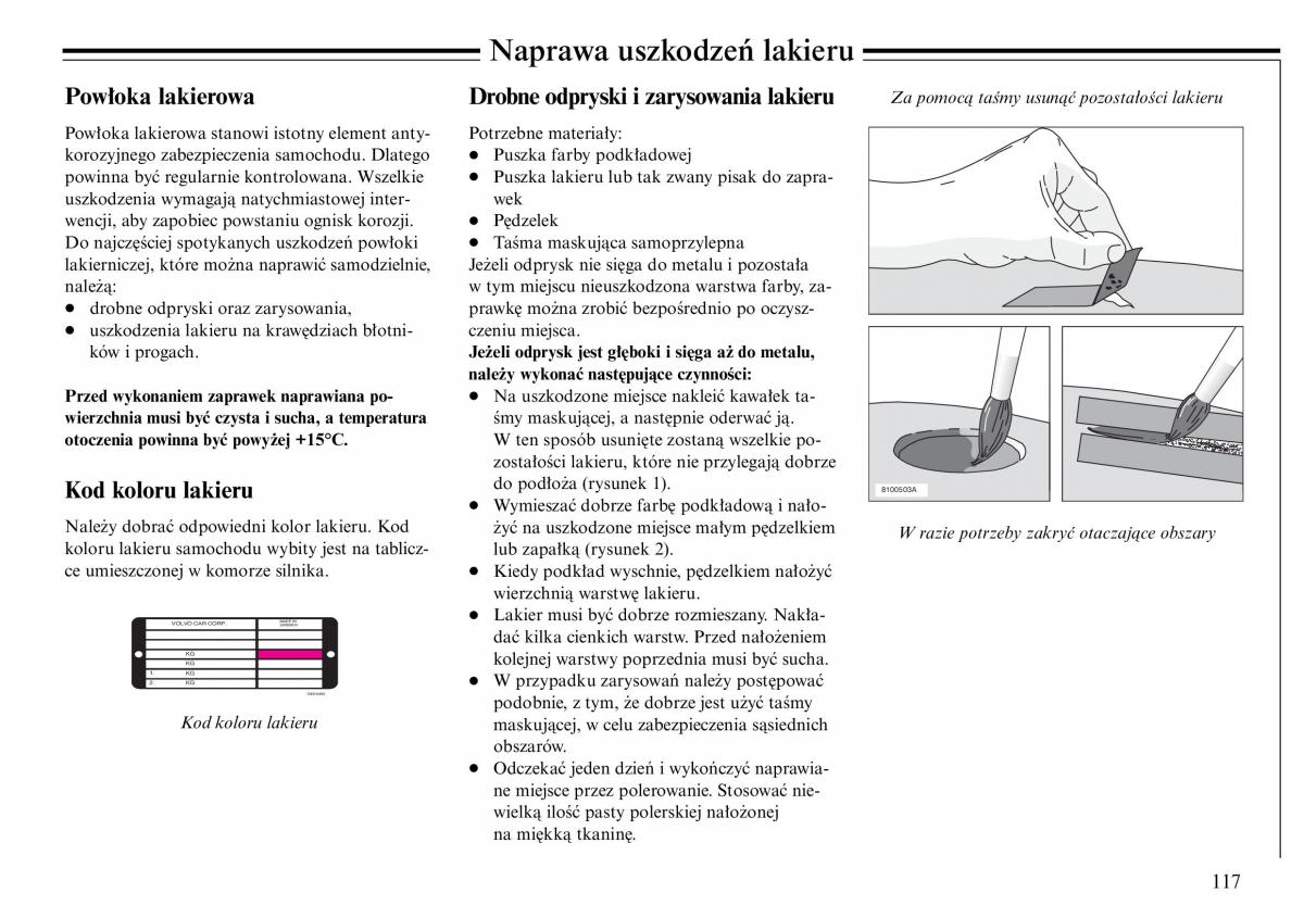 Volvo S80 I 1 instrukcja obslugi / page 119