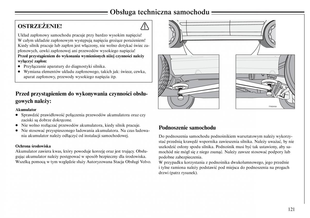 Volvo S80 I 1 instrukcja obslugi / page 123