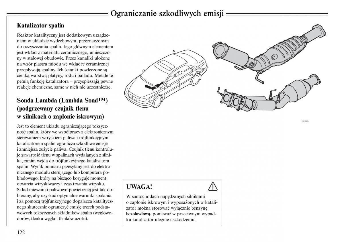 Volvo S80 I 1 instrukcja obslugi / page 124