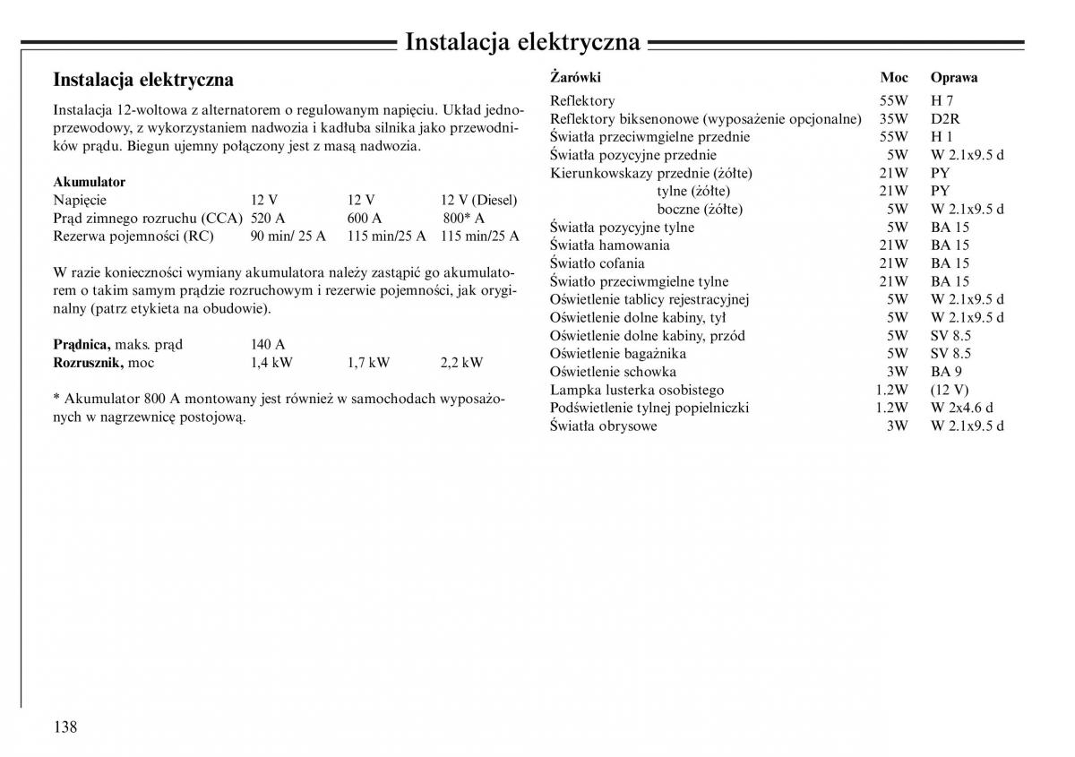 Volvo S80 I 1 instrukcja obslugi / page 140