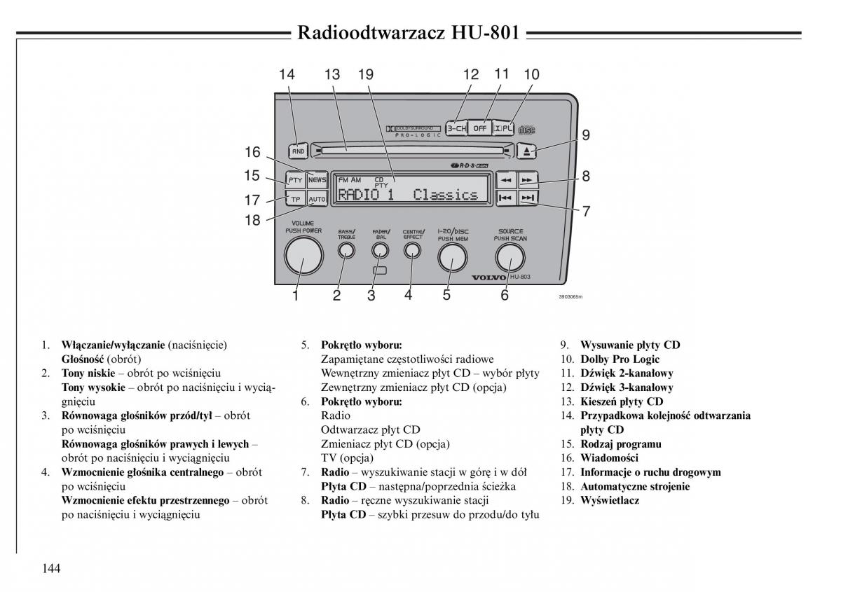 Volvo S80 I 1 instrukcja obslugi / page 146