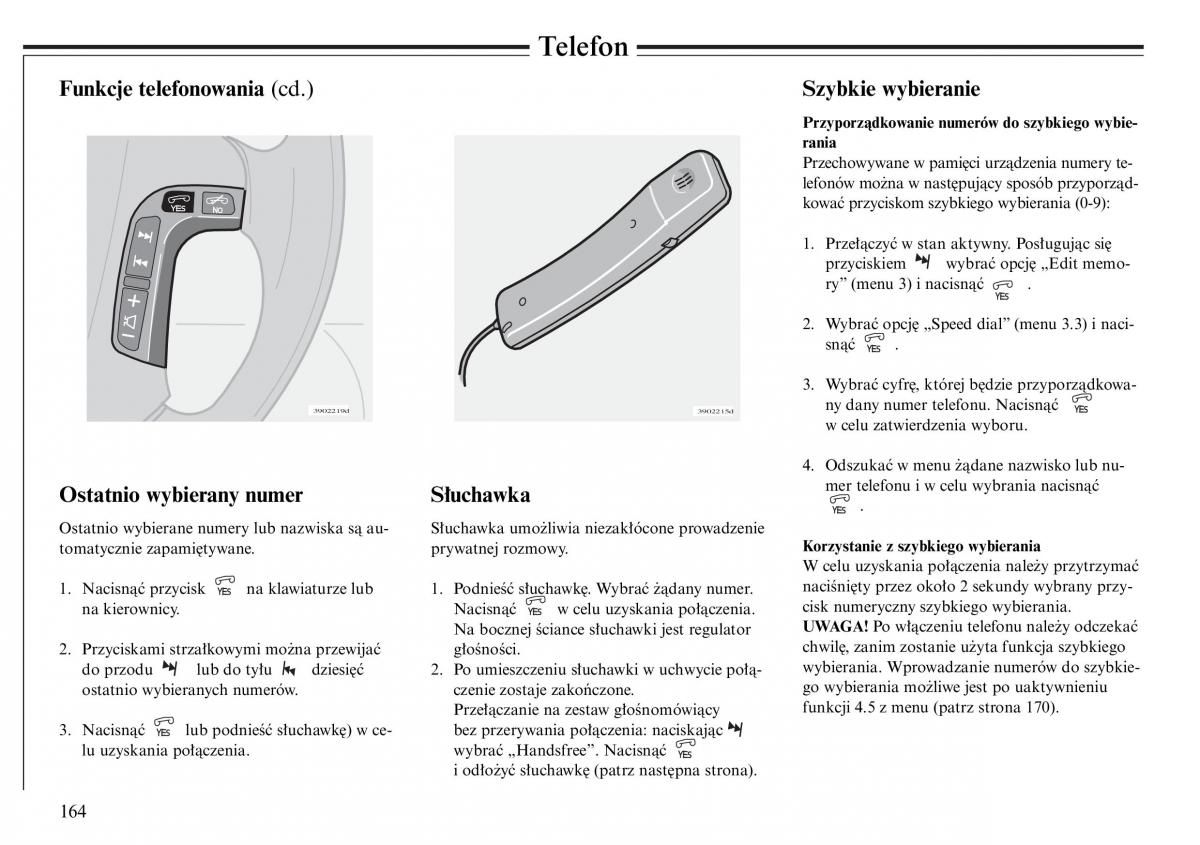 Volvo S80 I 1 instrukcja obslugi / page 166