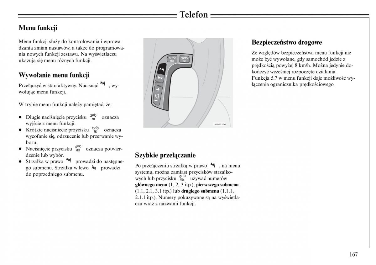 Volvo S80 I 1 instrukcja obslugi / page 169