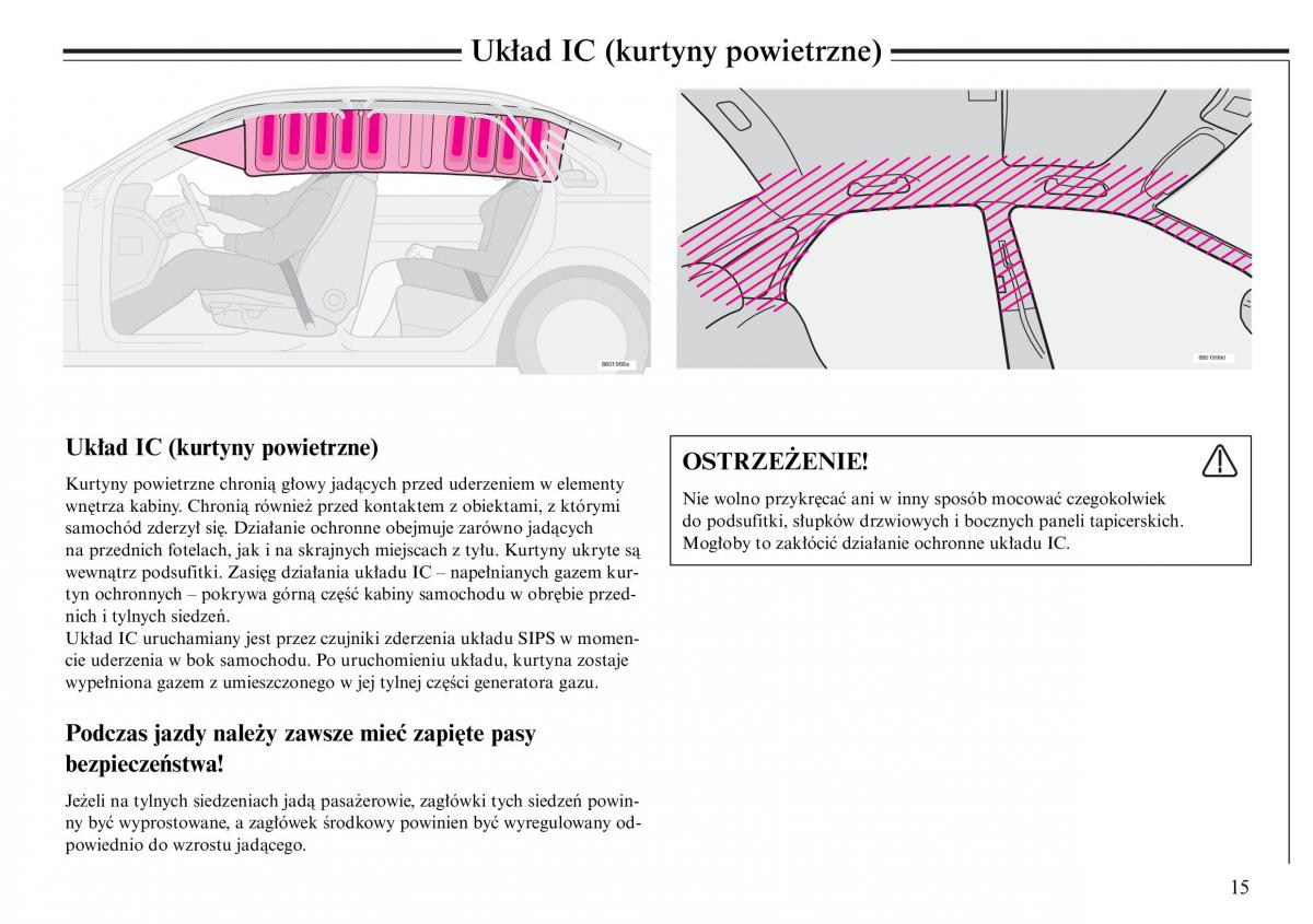 Volvo S80 I 1 instrukcja obslugi / page 17