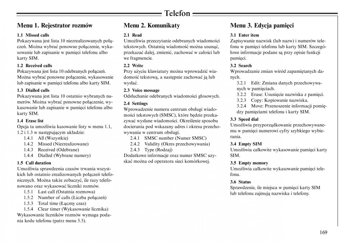 Volvo S80 I 1 instrukcja obslugi / page 171