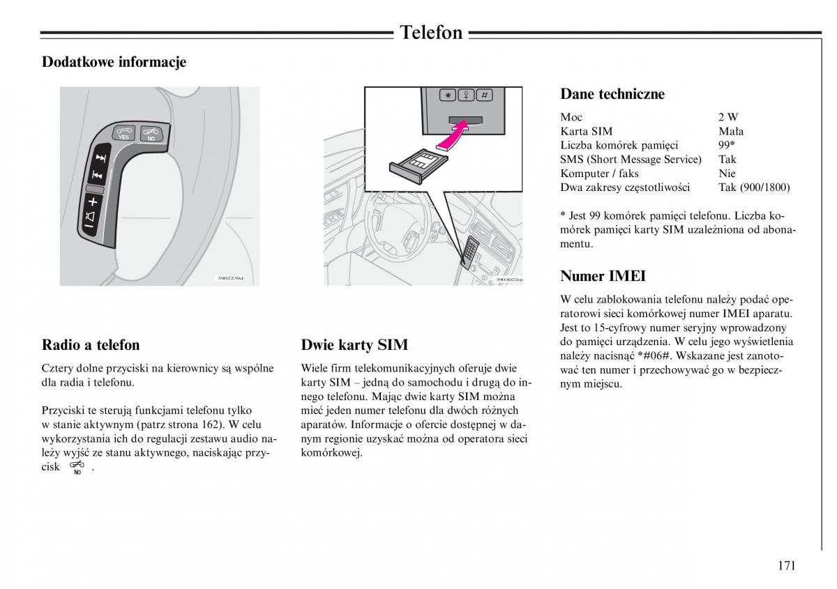 Volvo S80 I 1 instrukcja obslugi / page 173