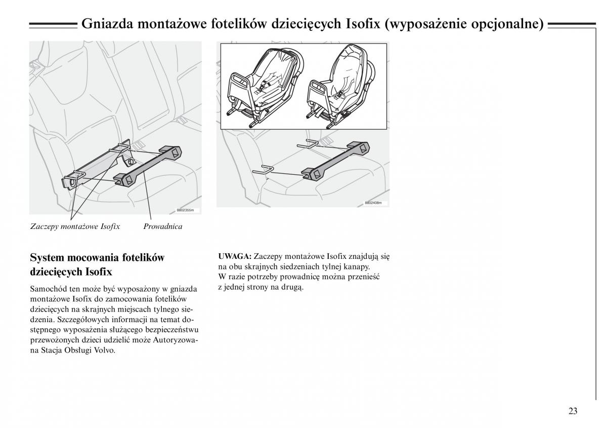 Volvo S80 I 1 instrukcja obslugi / page 25