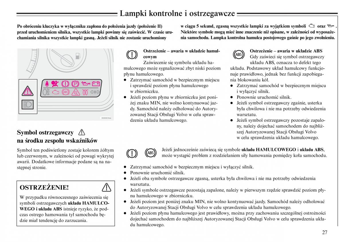 Volvo S80 I 1 instrukcja obslugi / page 29