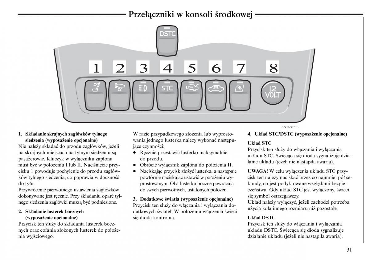 Volvo S80 I 1 instrukcja obslugi / page 33