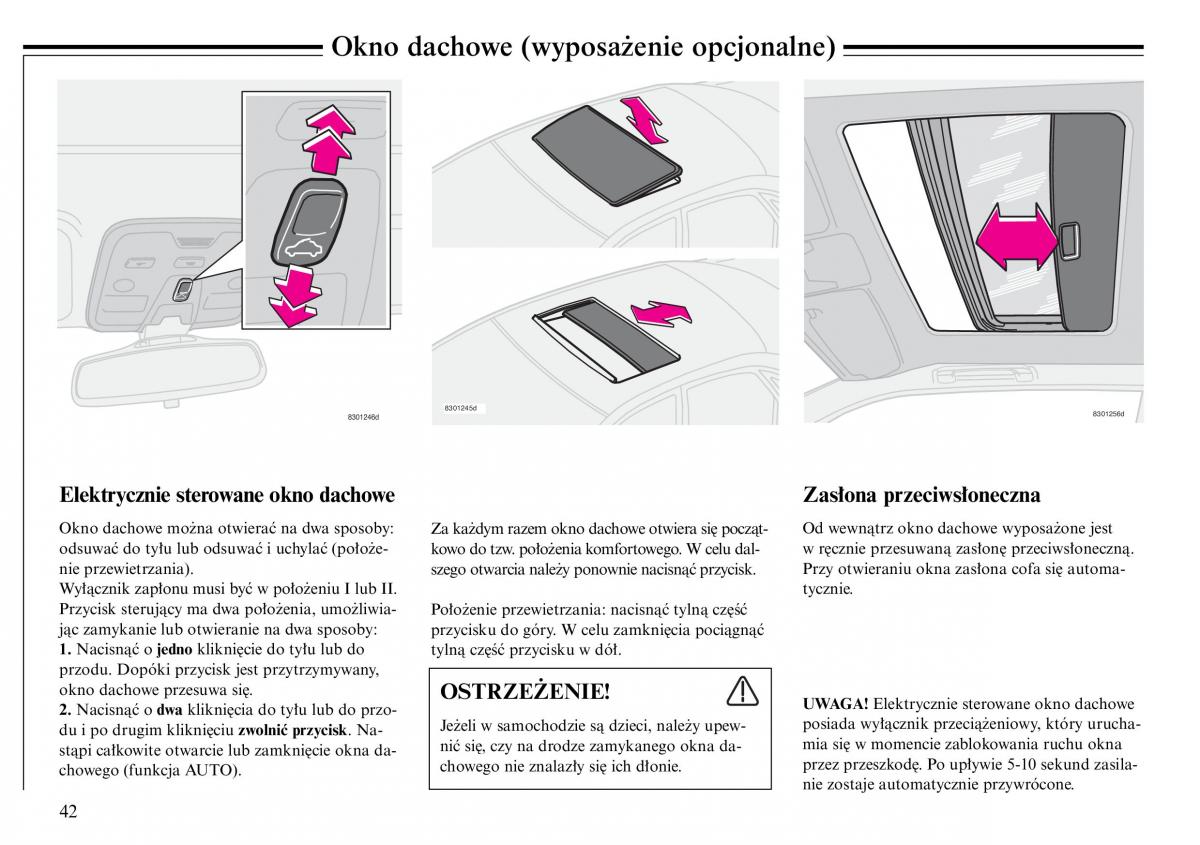 Volvo S80 I 1 instrukcja obslugi / page 44