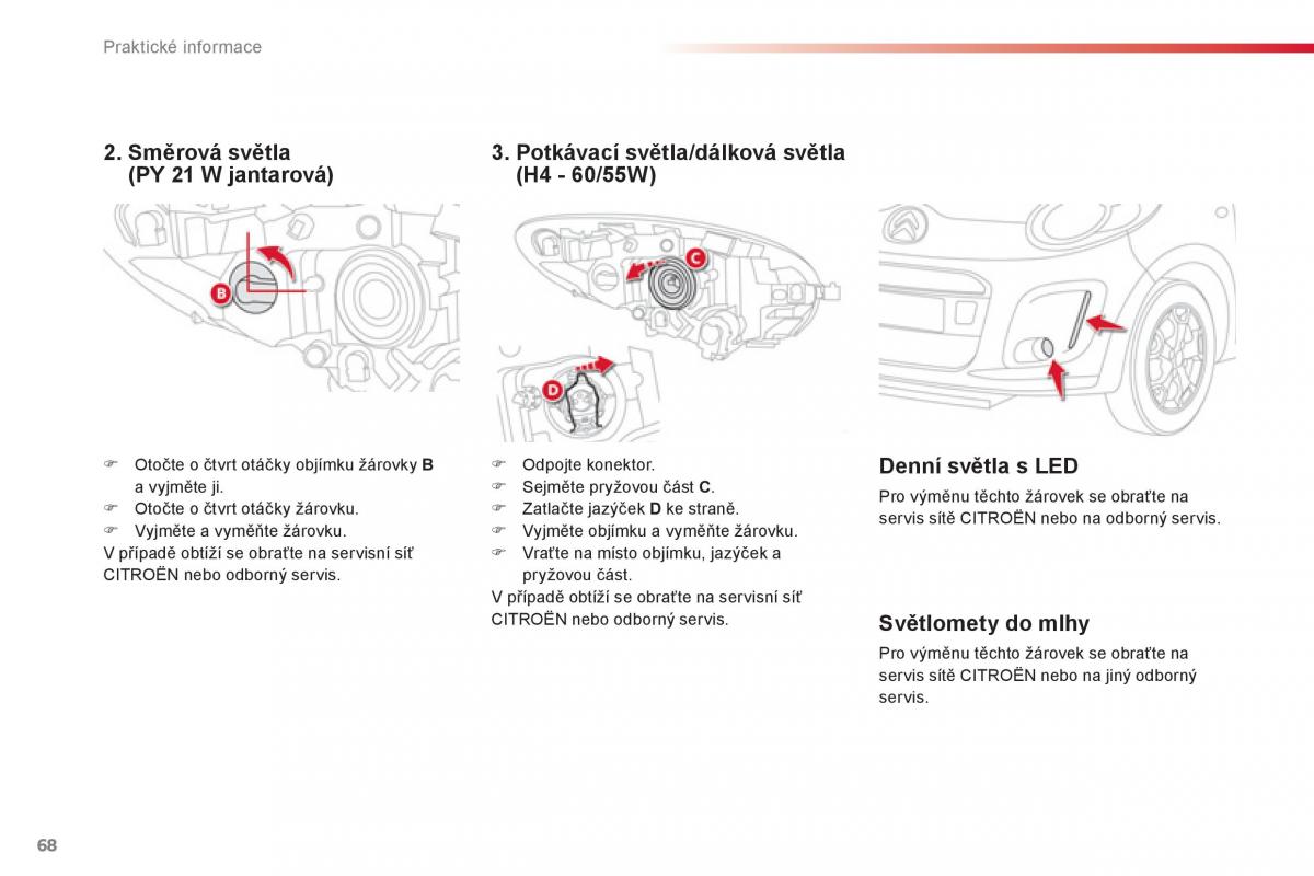 Citroen C1 I 1 navod k obsludze / page 70