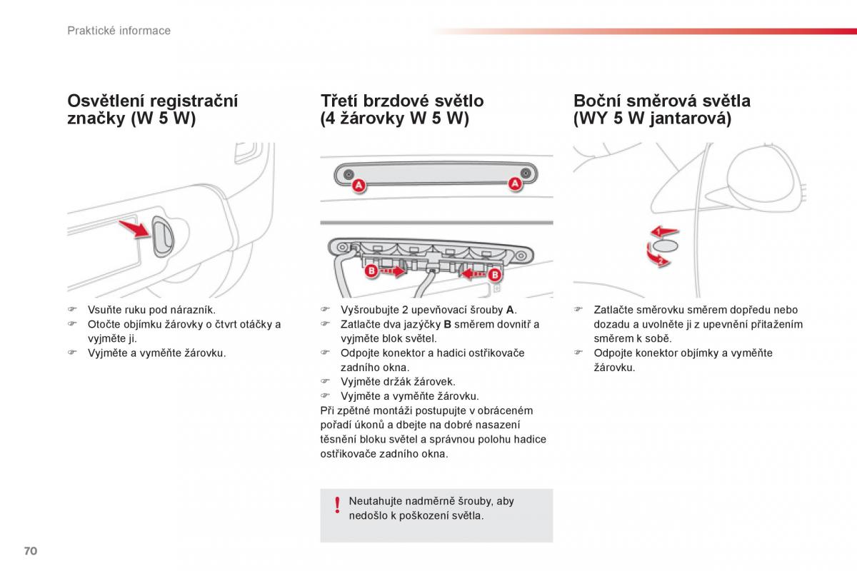 Citroen C1 I 1 navod k obsludze / page 72