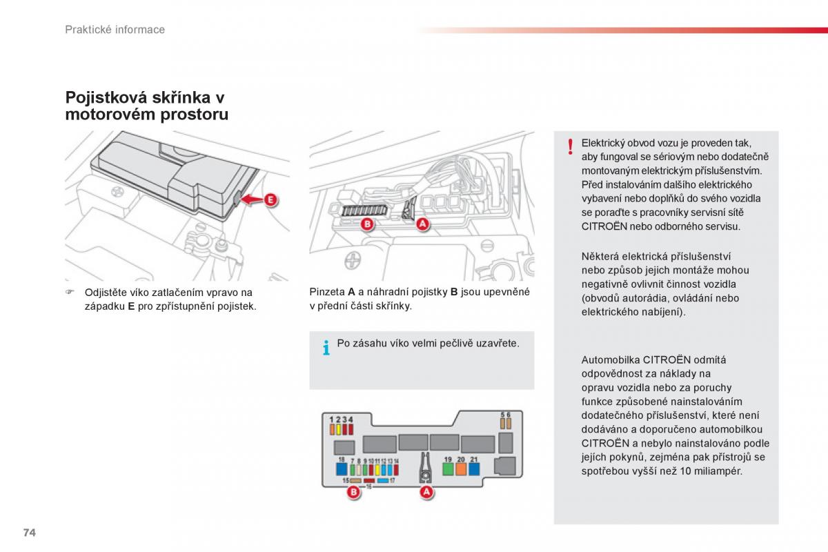 Citroen C1 I 1 navod k obsludze / page 76