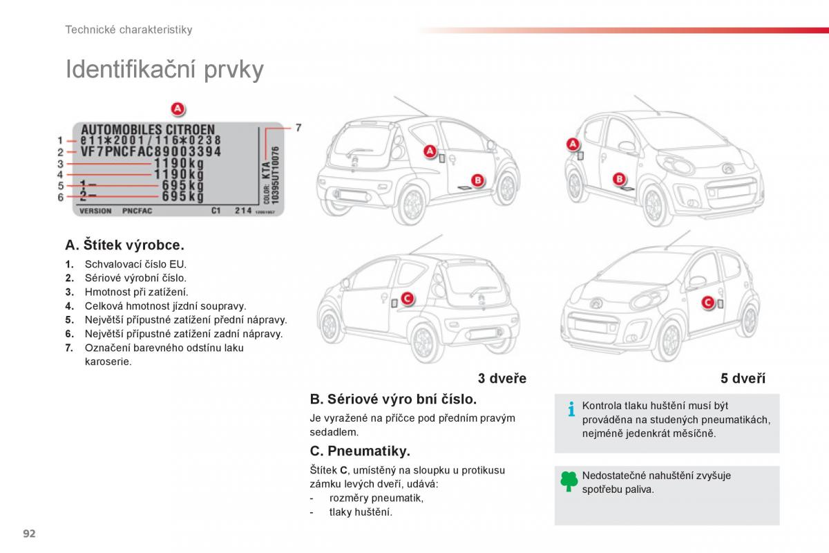 Citroen C1 I 1 navod k obsludze / page 94