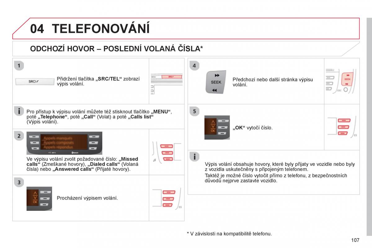 Citroen C1 I 1 navod k obsludze / page 109