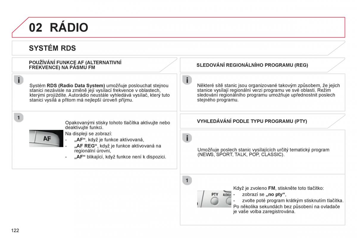 Citroen C1 I 1 navod k obsludze / page 124