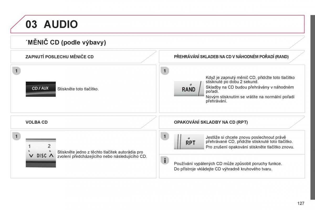 Citroen C1 I 1 navod k obsludze / page 129